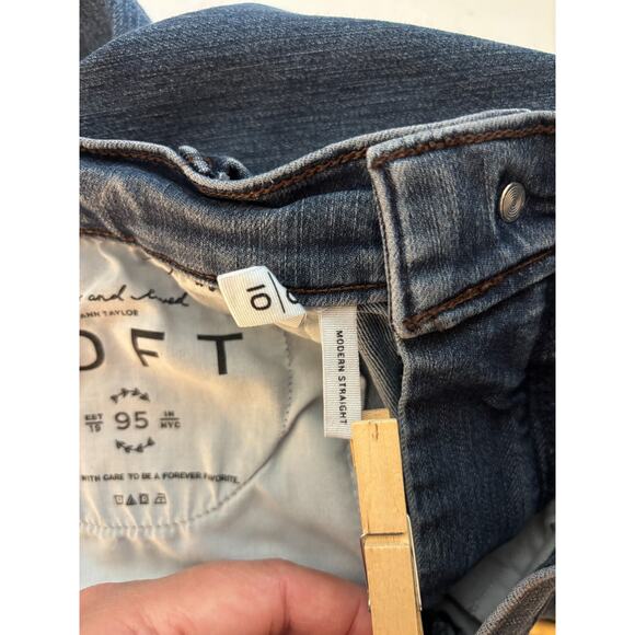 Ann Taylor Loft Modern Straight Jeans | Women’s 10 | Blue Denim | Classic Fit - Picture 10 of 10